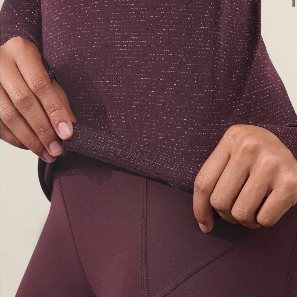 Athleta Purple Long Sleeve Top - Picture 2 of 5